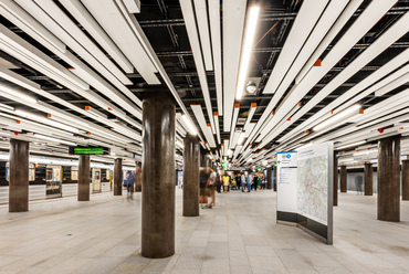 Az M3-as metró megújult Corvin-negyed megállója. – Fotó: Gulyás Attila