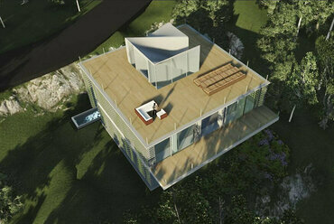 A Wonderland house terve az eredetileg Bachmannak szánt telekre - Pihlip F. Yuan – kép forrása: Sifang Art Center honlap