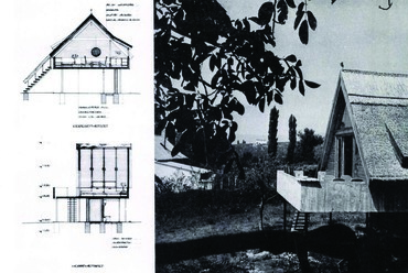 Szigliget, Preisich Gábor nyaralója, 1969. / Forrás: Preisich Gábor: Építész hétvégi háza szigligeten, Magyar Építőművészet 1969/6 45.