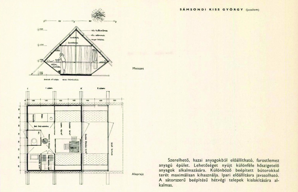 Callmeyer Ferenc: A hétvégiház pályázat. Magyar Építőművészet 1960/1 23-29.