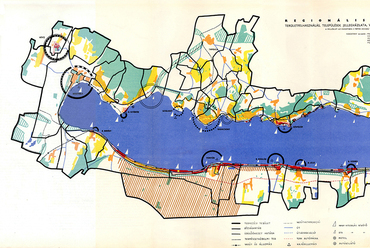 A Balatonkörnyék Regionális Tervvázlata, publikált kivonat, 1958 / Forrás: Magyar Építőművészet 7 (1958) 4–5., 144-145.