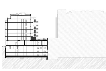 Mosonyi utcai Lakó-apartmanház - FBIS architects - BB metszet