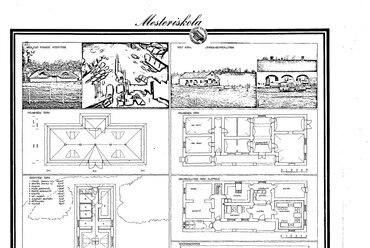 A VI. ciklus hallgatóinak terveiből. (Farkasdy Zoltán (szerk.): Mesteriskola F.É.K. VI., saját kiadvány, 1982., a Mesteriskola Archívumából)