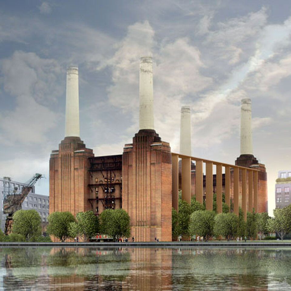 Terry Farrell alternatív javaslata a Battersea Erőmű revitalizációjára - Forrás: Dezeen