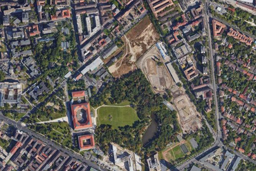 A Ludovika Campus területe, a beruházás helyszíne. Forrás: Google Maps