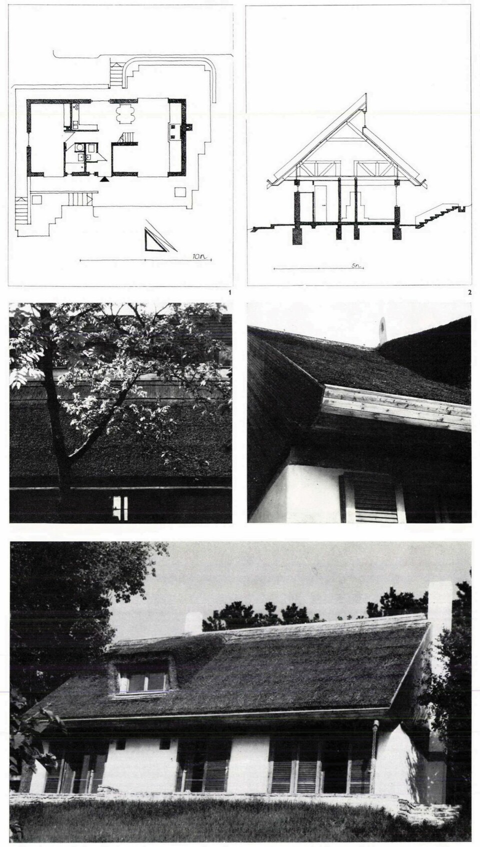 Sajkodi nyaraló, tervező: Elekes Keve, 1979 / Forrás: Magyar Építőművészet 1979/5 39-40.o.