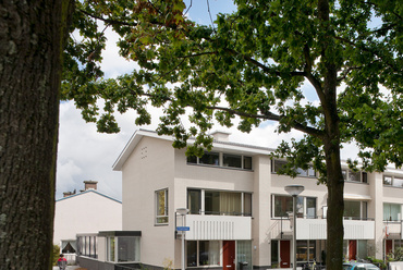 Az új építésű és a meglévő sorházak együttese. Építész: Steenhuis Bukman Architecten. Fotó: Jannes Linders