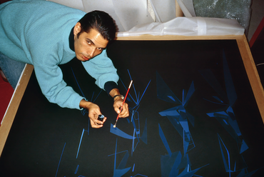 Antonio de Campos, Zaha Hadid stúdiójában fest, 1992.