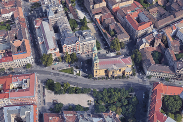 A józsefvárosi Horváth Mihály tér. Forrás: Google Maps