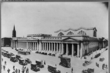 A Penn Station 1920-ban., Forrás: Wikimedia Commons, Felhasználó: Library of Congress