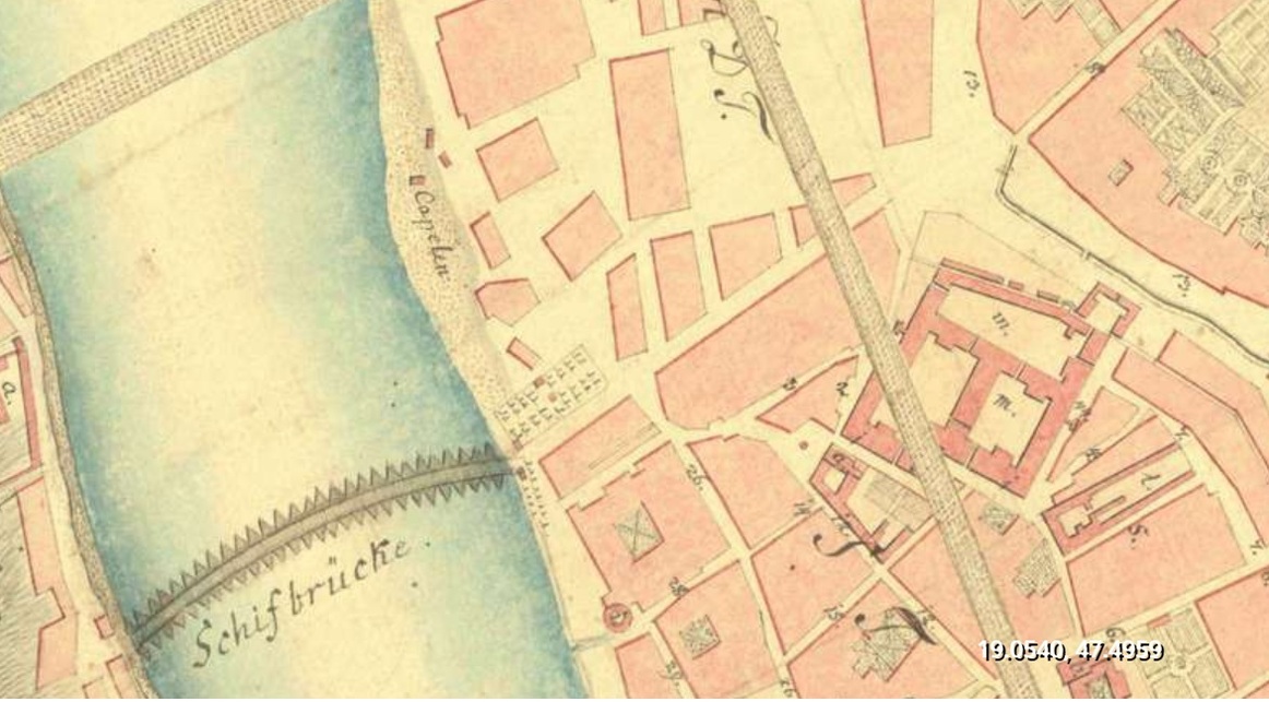 1793-as térkép a területről. 