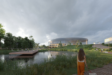 Az AU.ROOM megvételt nyert pályaműve a pécsi aquapark tervpályázaton