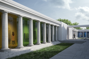 Aquincumi Múzeum régi épületének rekonstrukciója és bővítése – tervező: NAUTES Építészműterem – látványterv: Császár Szabolcs