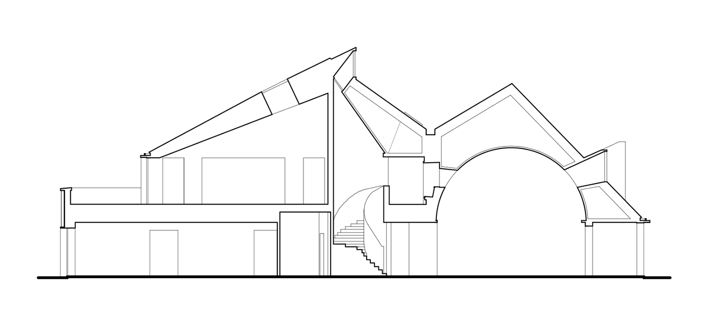 Metszet - MONADNOCK Architekten: Park Pavilion.