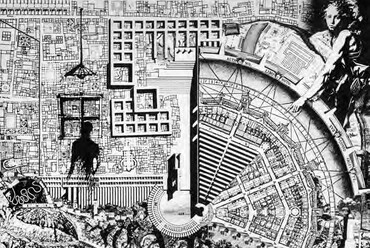 Aldo Rossi: The analogous city: Panel, 1976. Forrás: monoskop.org