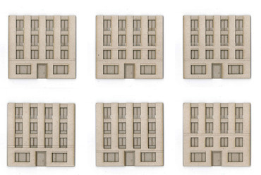 Eric Sasse szociális lakótömb, homlokzatvariációk. Forrás: BULK Architecten