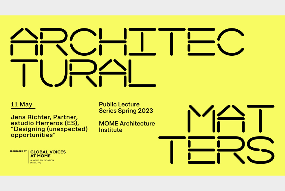 Architectural Matters //Jens Richter, estudio Herreros (ES)