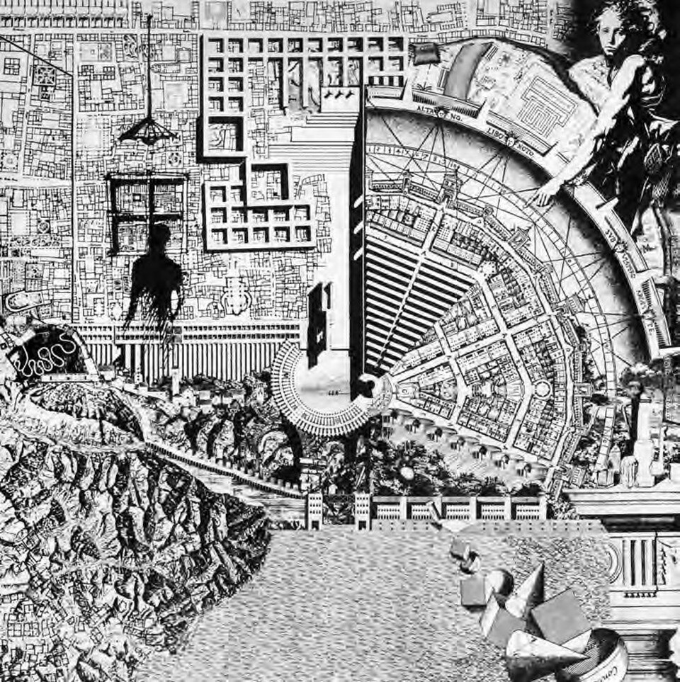 Aldo Rossi: The analogous city: Panel, 1976. Forrás: monoskop.org