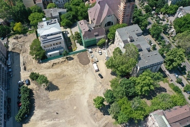 Légifotó a tervezési helyszínről. Fotó Mrsán Tamás Lechner Tudásközpont