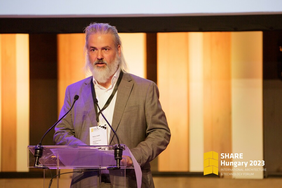 Csapó Balázs, a SHARE Magyarország 2023 rendezvény elnöke – forrás: SHARE Architects
