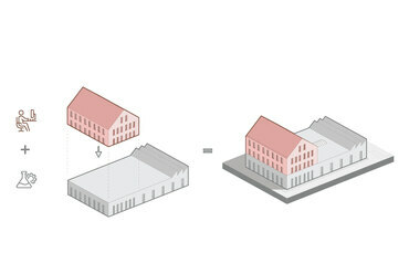 A Prolan új K+F épülete Budakalászon – LAB5 architects – koncepció ábra