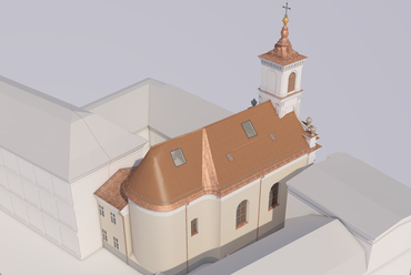Veszprémi Építész Műhely: Veszprém, Piarista templom felújítása, látványterv.
