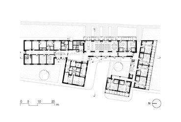 Szilvássy Carola Református Szeretetotthon – földszinti alaprajz – tervező: Openworks
