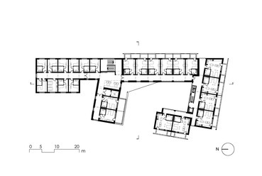 Szilvássy Carola Református Szeretetotthon – 2. emeleti alaprajz – tervező: Openworks
