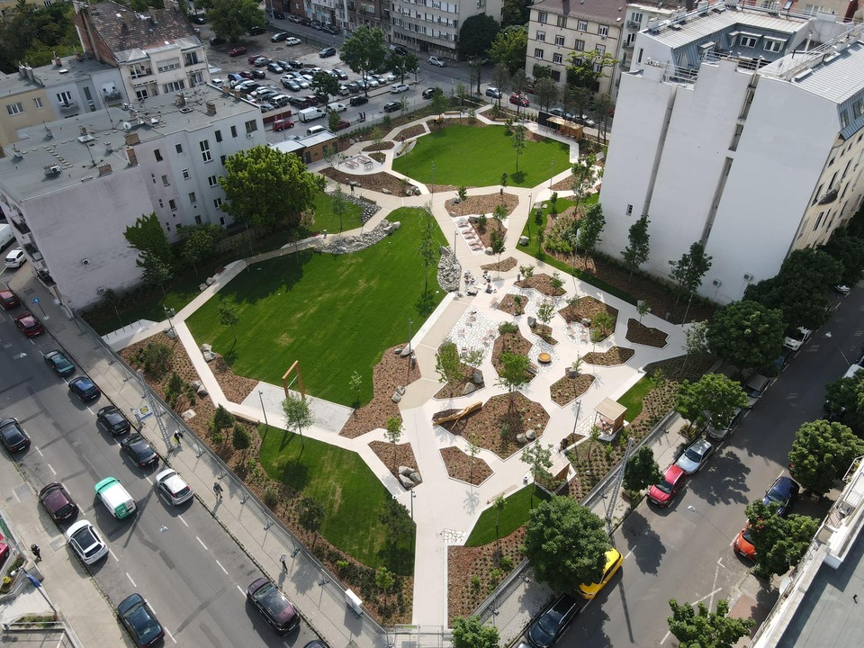 A második helyezett a Thurzó park lett. Kép forrása: XIII. kerület - Budapest/Facebook