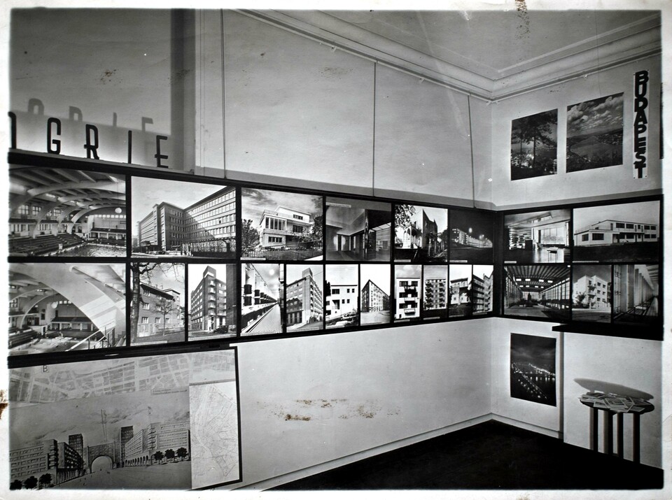 A L’Architecture d’Aujourd’hui párizsi kiállításának magyar részlegéről készült fotó, 1933. MÉM MDK Múzeumi Osztály
