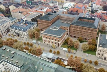 A PPKE új campusa. Tervező: KÖZTI-Hamburg C konzorcium. Forrás: KÖZTI
