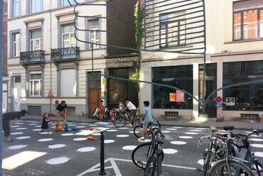 "Open streets" program, Molenbeek, Brüsszel, 2022. / Fotó: Madácsi Flóra
