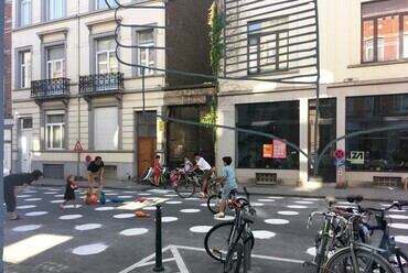 "Open streets" program, Molenbeek, Brüsszel, 2022. / Fotó: Madácsi Flóra
