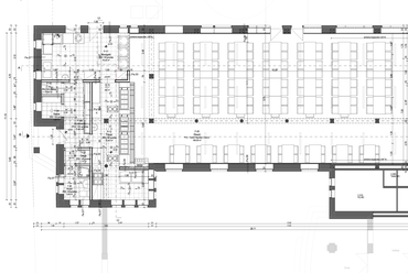 21.sz.-i téri adaptáció //étkező korszerűsítés a 2d-s vetületen
