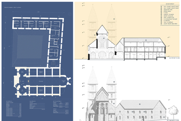 Templom és rendház - A 4N Építésziroda III. díjas pályaműve a zsámbéki romtemplom rekonstrukciójának pályázatán
