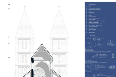 Templom belsőépítészete - A 4N Építésziroda III. díjas pályaműve a zsámbéki romtemplom rekonstrukciójának pályázatán
