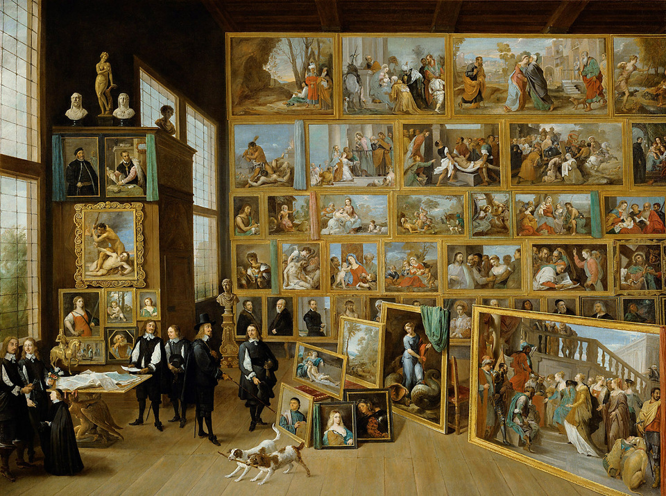 Ifj. David Teniers: Lipót főherceg műgyűjteménye, 1651. Forrás: Wikimedia Commons