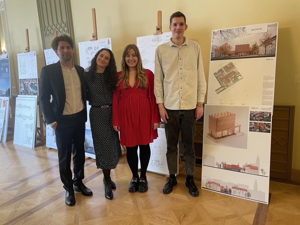 Karlovecz Ádám, Nagy Júlia, Novák-Mester Petra és Suri Bálint megvételt nyert pályaműve a Magyar Építészeti Központ és Múzeum pályázatán