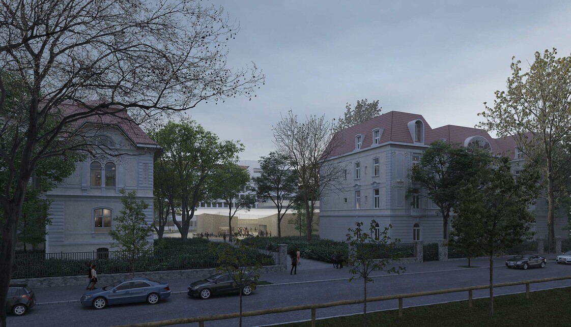 Deichler Jakab Stúdió és a Fejérdy + Bartók Műterem III. díjas pályaműve a Magyar Építészeti Központ és Múzeum pályázatán