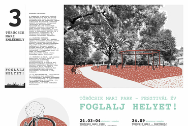 Foglalj helyet! – A Törőcsik Mari-emlékhely tervpályázat megvételt nyert terve
