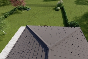 XXL Design gerinc tetőcserepek a Tondach kínálatában. Forrás: Wienerberger
