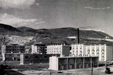 Az épülő Óbudai Kísérleti Lakótelep (forrás: Magyar Építőművészet, 1961/10. évfolyam, 1-6. szám) 
