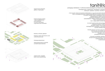 Tószegi Károly: Tanítalak-pedagógus bérlakások// multifunkcionális közösségi tér.
