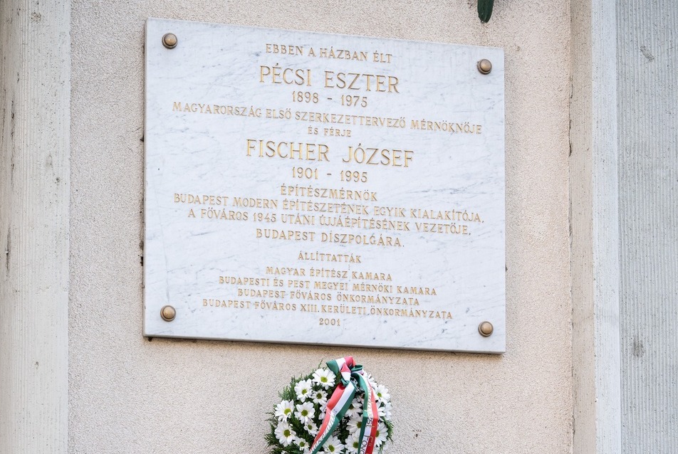 Fischer József és Pécsi Eszter emléktáblájának koszorúzása – elhangzott beszédek