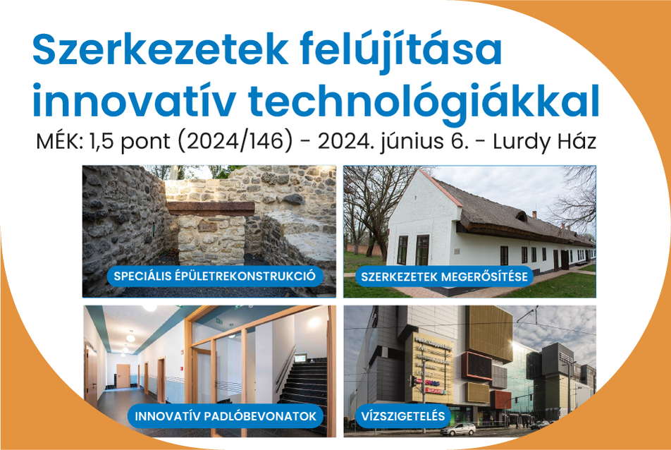 Szerkezetfelújítási trendek – rendhagyó esemény június 6-án