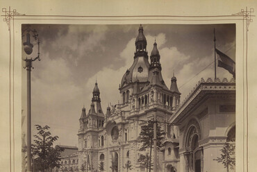 Millenniumi kiállítás: A Közlekedésügyi pavilon épülete (tervező: Pfaff Ferenc). A felvétel 1896-ban készült. Forrás: Fortepan / Budapest Főváros Levéltára. Levéltári jelzet: HU.BFL.XV.19.d.1.09.155
