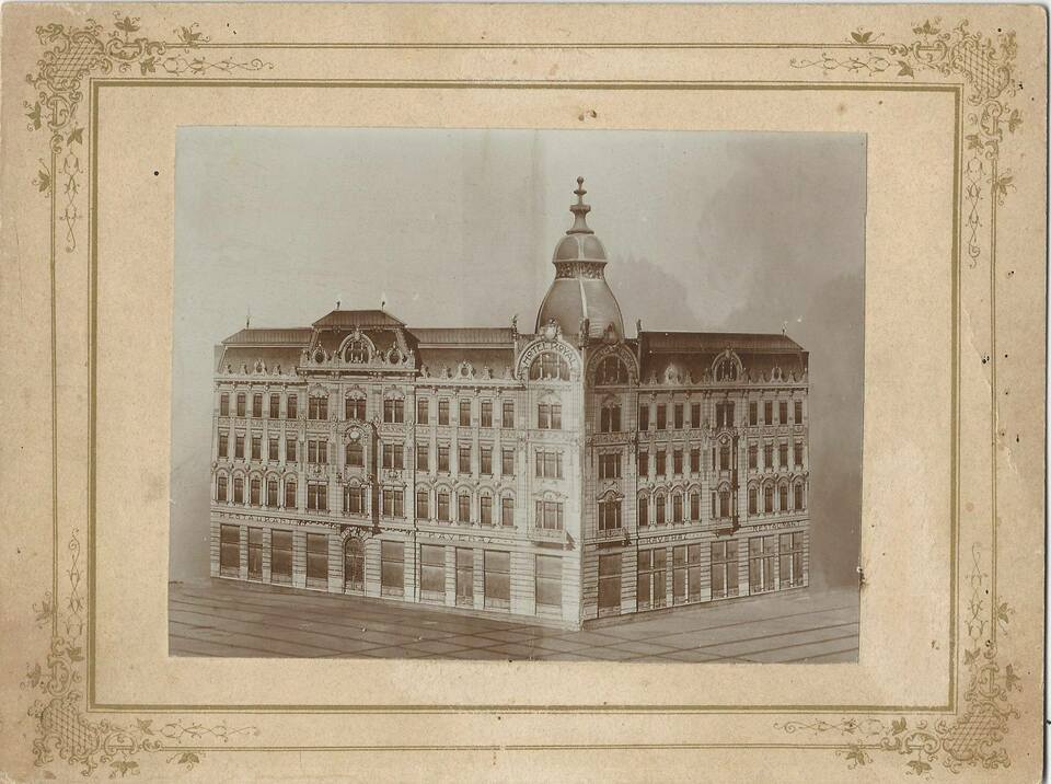 Royal Szálló, épületterv, Győr, 1900-as évek eleje