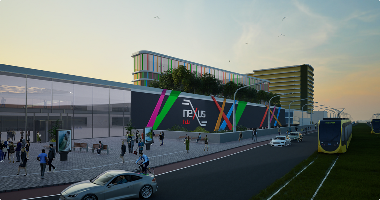 A BME építészcsapatának Nexus projektje az IFK XII. Hallgatói Ötletbörze Pályázatát. Forrás: IFK