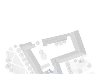 Helyszínrajz. Kompozit jelen – A DMB Műterem megvételben részesült pályaműve a debreceni Könnyűzenei Közösségi Kulturális Központra.
