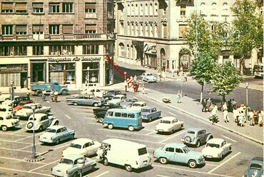 A Vörösmarty tér az 1960-as években. Forrás: Facebook
